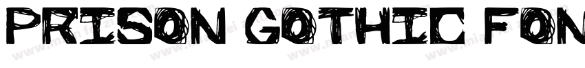 Prison Gothic font字体转换